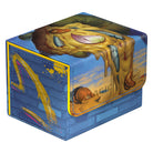 Ultimate Guard Sidewinder 100+ Xenoskin Deck Case: Teenage Mutant Ninja Turtles - Island - Blue and yellow rectangular deck case with Teenage Mutant Ninja Turtles Island design and glossy finish.