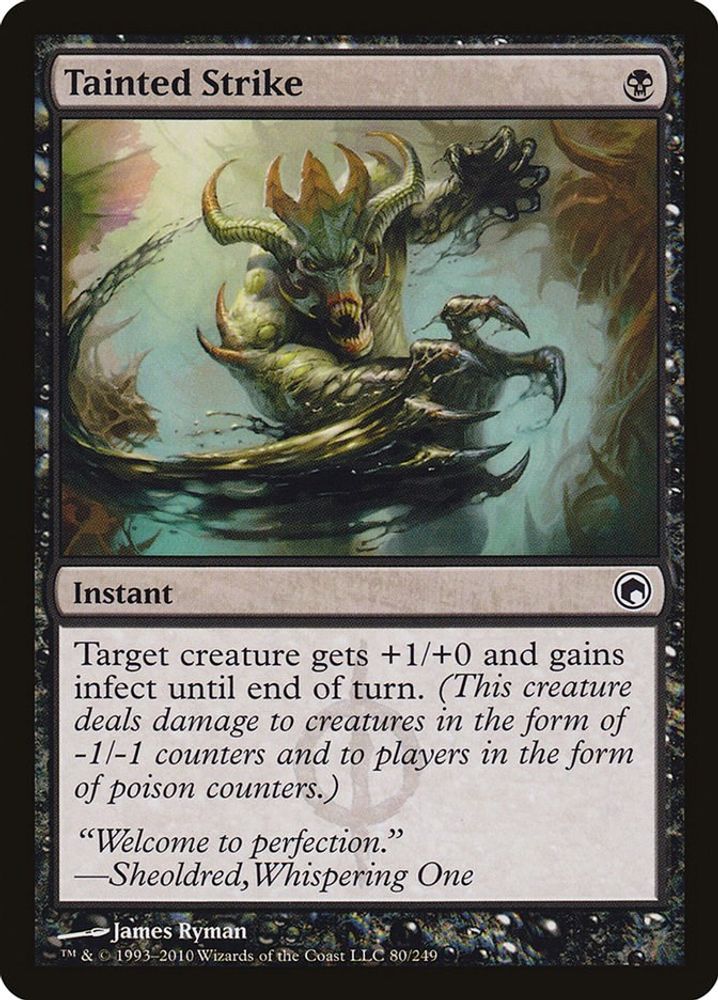 Tainted Strike · 80 · SOM · Non-foil