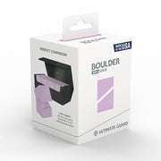 Deck Case: Boulder 100+ Standard Size- Solid Lavender Purple - White retail box for Boulder 100+ deck case featuring solid lavender purple color and black interior shown on front.