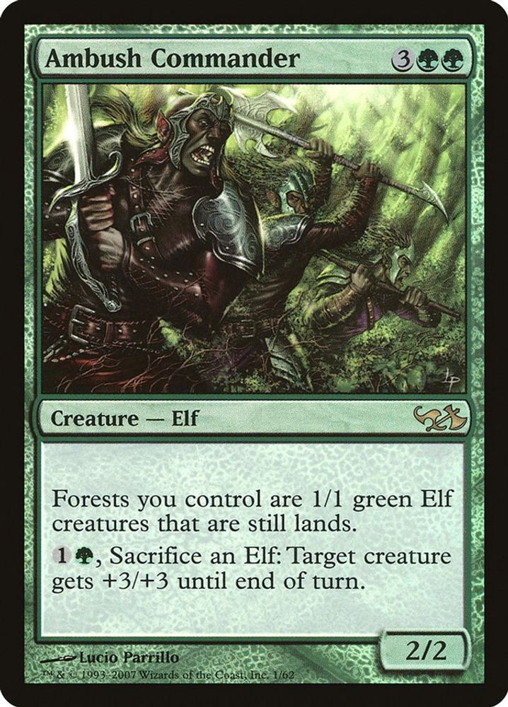 Ambush Commander · 1 · Duel Decks: Elves vs. Goblins · Foil