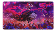 Ultra Pro Playmat: Magic the Gathering: Outlaws of Thunder Junction: Olivia, Opulent Outlaw - Magic the Gathering playmat featuring vibrant purple and red hues with Olivia, Opulent Outlaw character in dynamic pose over