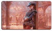 Ultra Pro Playmat: Magic the Gathering: Outlaws of Thunder Junction: Marchesa, Dealer of Death - Magic the Gathering playmat featuring Marchesa, Dealer of Death in detailed fantasy illustration with warm, rustic tones and