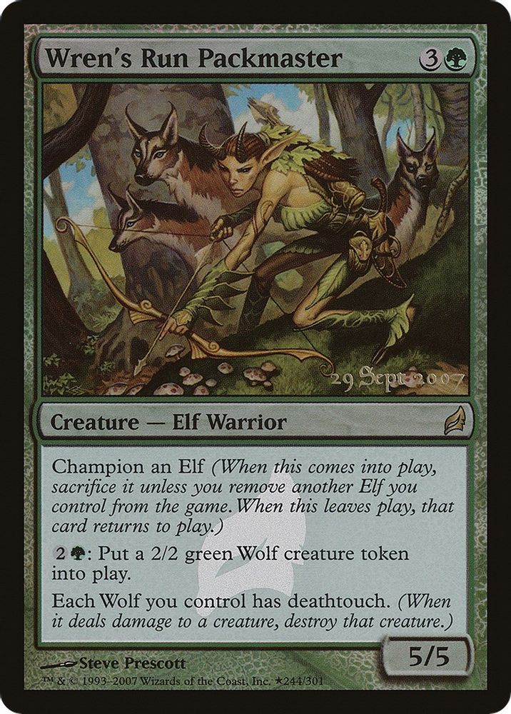 Wren's Run Packmaster · 244 · Prerelease Cards · Foil