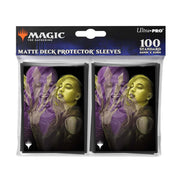 Ultra Pro Sleeves 100 count - Magic the Gathering Duskmourn - Niko, Light of Hope - Ultra Pro matte deck protector sleeves featuring Duskmourn - Niko, Light of Hope artwork with purple and gold tones, 100.