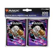 Ultra Pro Sleeves - Magic the Gathering Foundations - Light - 100 matte black Magic the Gathering Ultra Pro card sleeves with warrior bear artwork.