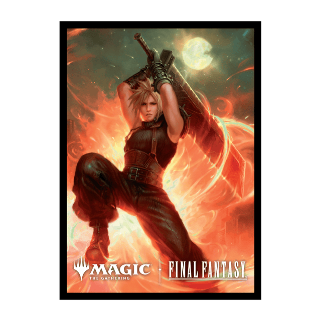 UltraPro Sleeves: MTG - Universes Beyond Final Fantasy - Commander A - The Gathering and Final Fantasy logos.