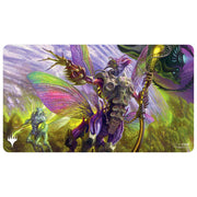 Ultra Pro Playmat: Magic the Gathering: Edge of Eternities - World Shaper - Rectangular playmat with vibrant fantasy art featuring armored insect-like creatures in purple and green hues, designed for.