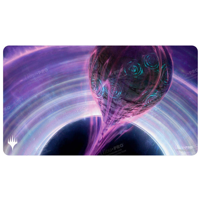 Ultra Pro Playmat: Magic the Gathering: Edge of Eternities - Susur Secundi, Void Altar - Purple and black Magic the Gathering playmat featuring ethereal swirling energy and a dark sphere with intricate glowing.