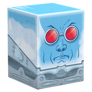 Squaroes 100+ Boulder: Batman: Gotham City - Mr. Freeze - Blue and gray cube deck box featuring a stylized Mr. Freeze face with red goggles and icy details.