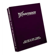 Starfinder 2E: Adventure Path - Guilt of the Grave World, Special Edition - Dark purple hardcover book titled "Starfinder Second Edition" with silver text "Guilt of the Grave World" on front and spine.