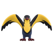 Pokemon MS-47 Wattrel - Yellow and black bird figurine with outstretched wings and red feet, standing upright.