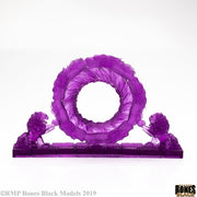 Mystical Portal - Purple crystalline circular portal with jagged edges on a rectangular base.