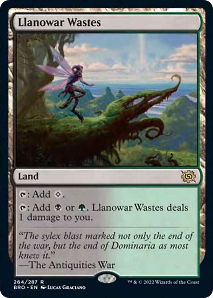 Llanowar Wastes · 264 · The Brothers' War · Non-foil