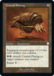 Cranial Plating (Retro Frame) · 136 · Commander: The Brothers' War · Non-foil