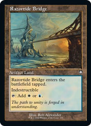 Razortide Bridge (Retro Frame) · 195 · Commander: The Brothers' War · Non-foil