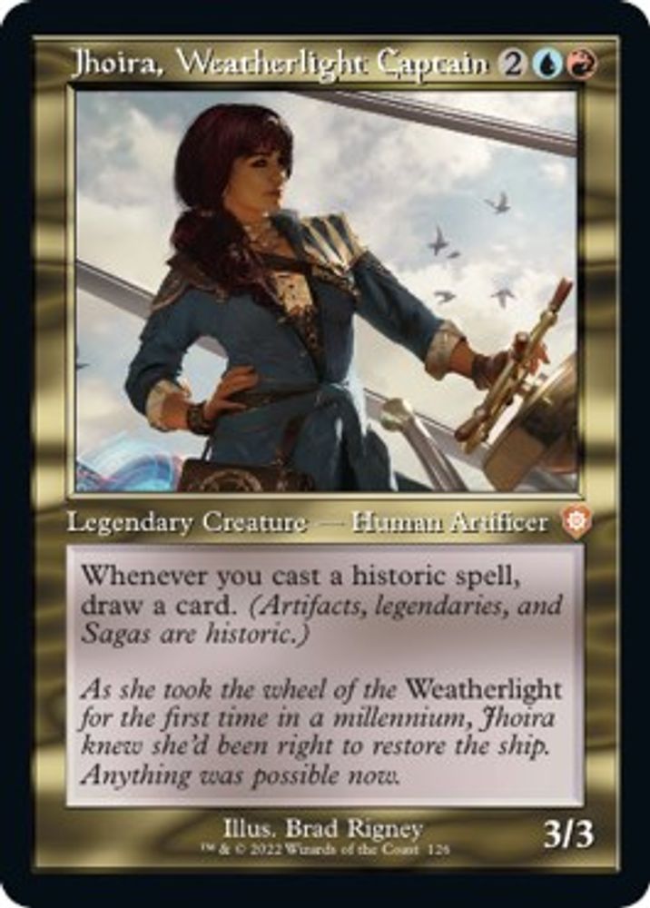 Jhoira, Weatherlight Captain (Retro Frame) · 126 · Commander: The Brothers' War · Non-foil