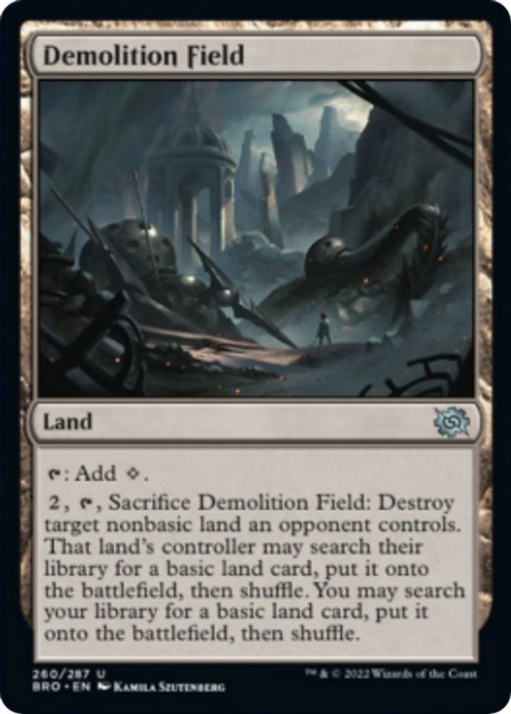 Demolition Field · 260 · The Brothers' War · Non-foil