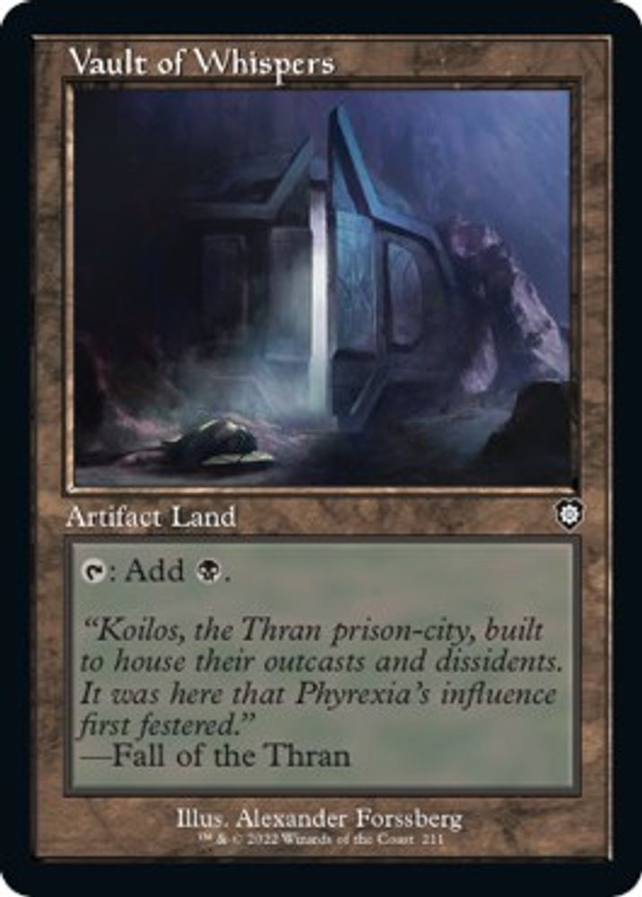 Vault of Whispers (Retro Frame) · 211 · Commander: The Brothers' War · Non-foil