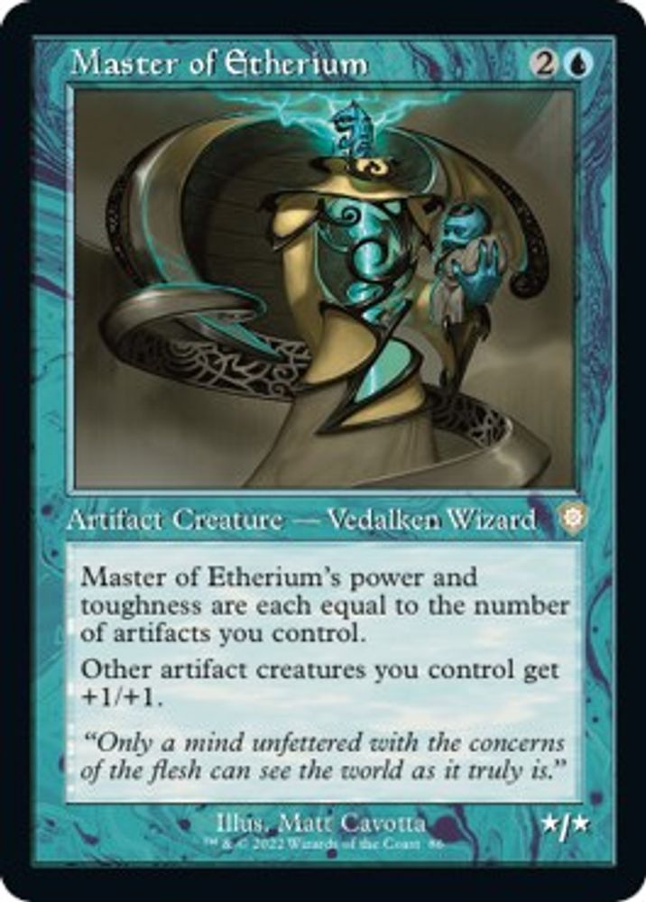 Master of Etherium (Retro Frame) · 86 · Commander: The Brothers' War · Non-foil