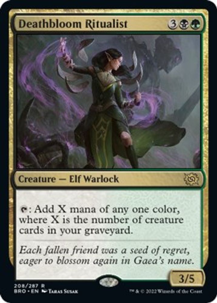 Deathbloom Ritualist · 208 · The Brothers' War · Non-foil