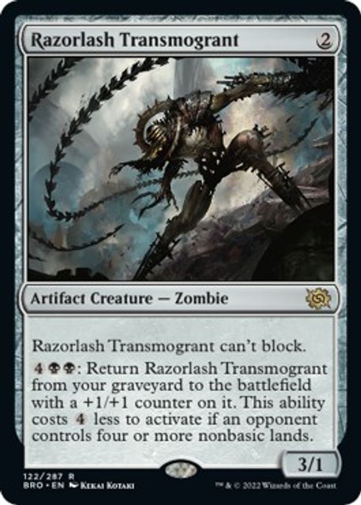 Razorlash Transmogrant · 122 · The Brothers' War · Non-foil