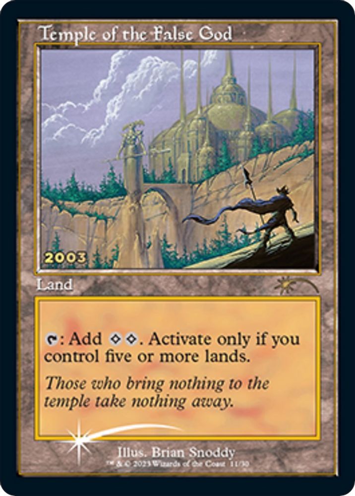 Temple of the False God · 11 · P30A · Foil