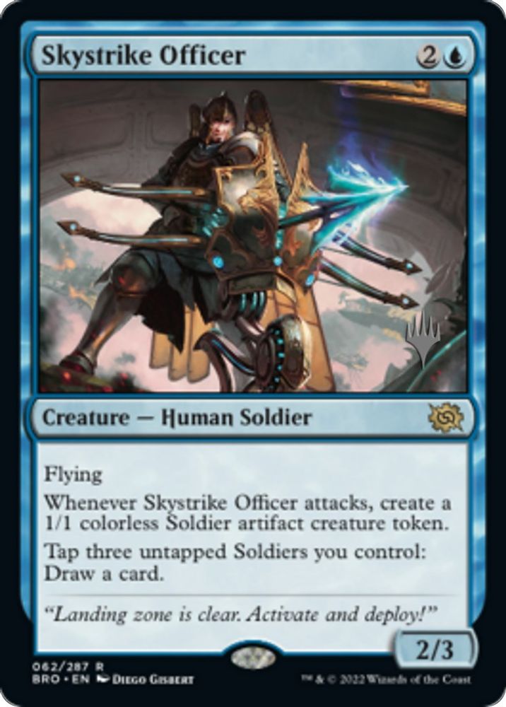 Skystrike Officer · 62 · Promo Pack: The Brothers' War · Non-foil