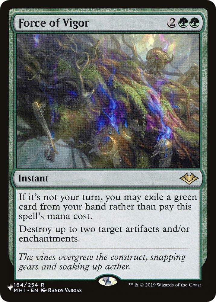 Force of Vigor · 164/254 · The List Reprints · Non-foil