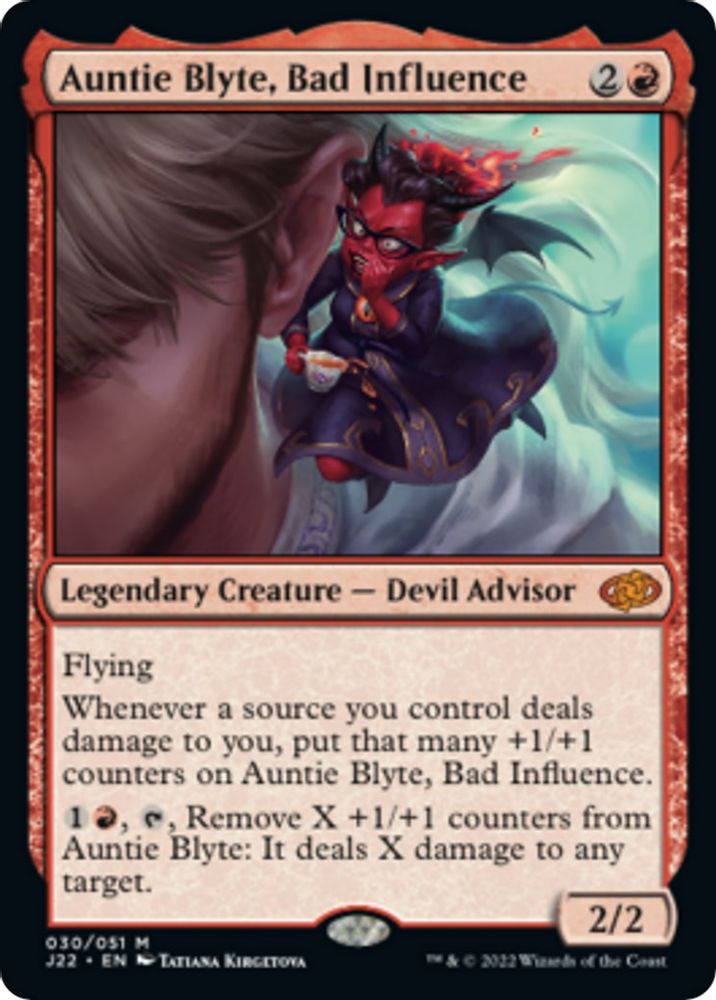 Auntie Blyte, Bad Influence · 30 · Jumpstart 2022 · Non-foil