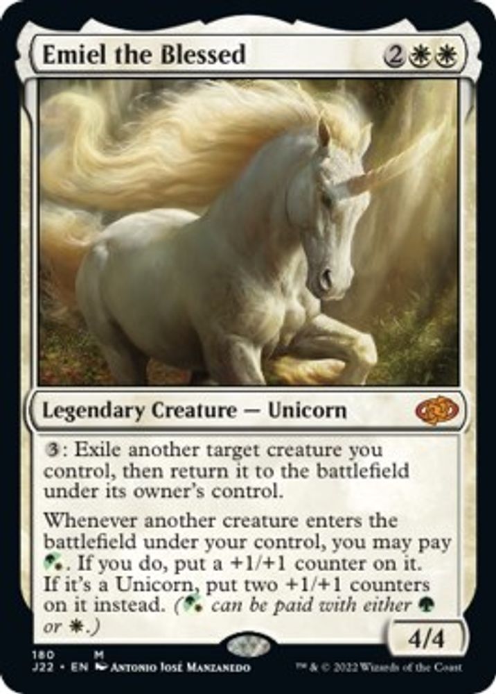 Emiel the Blessed · 180 · Jumpstart 2022 · Non-foil