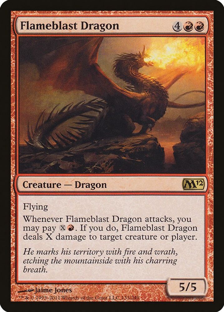 Flameblast Dragon · 133 · Magic 2012 (M12) · Non-foil