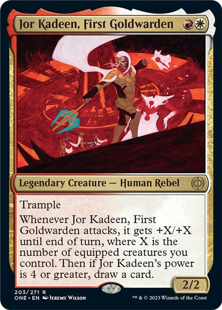 Jor Kadeen, First Goldwarden · 203 · Phyrexia: All Will Be One · Non-foil