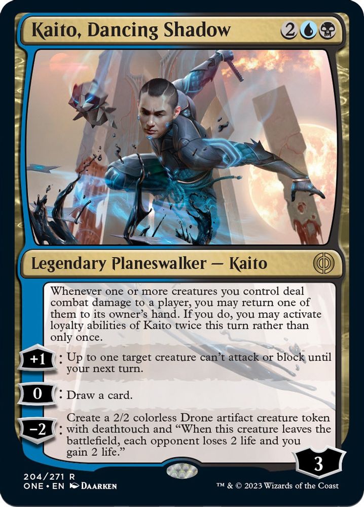 Kaito, Dancing Shadow · 204 · Phyrexia: All Will Be One · Non-foil
