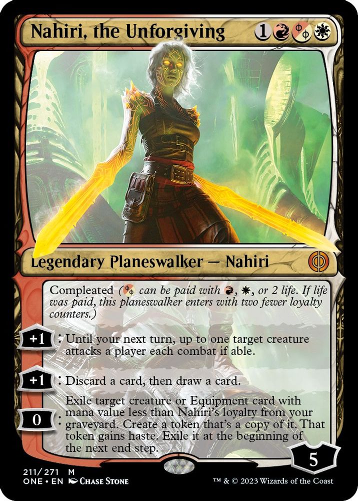 Nahiri, the Unforgiving · 211 · Phyrexia: All Will Be One · Non-foil