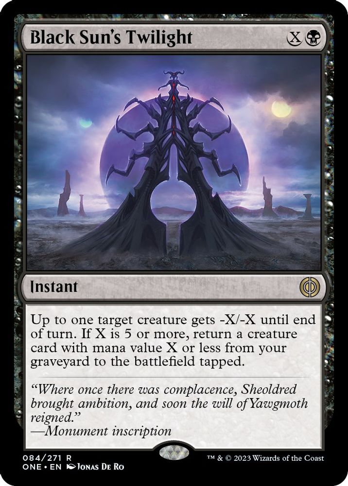 Black Sun's Twilight · 84 · Phyrexia: All Will Be One · Non-foil