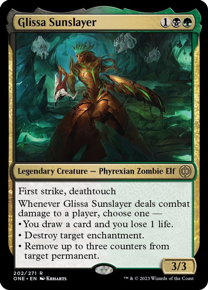 Glissa Sunslayer · 202 · Phyrexia: All Will Be One · Non-foil