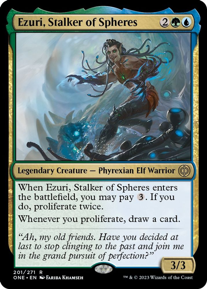 Ezuri, Stalker of Spheres · 201 · Phyrexia: All Will Be One · Non-foil