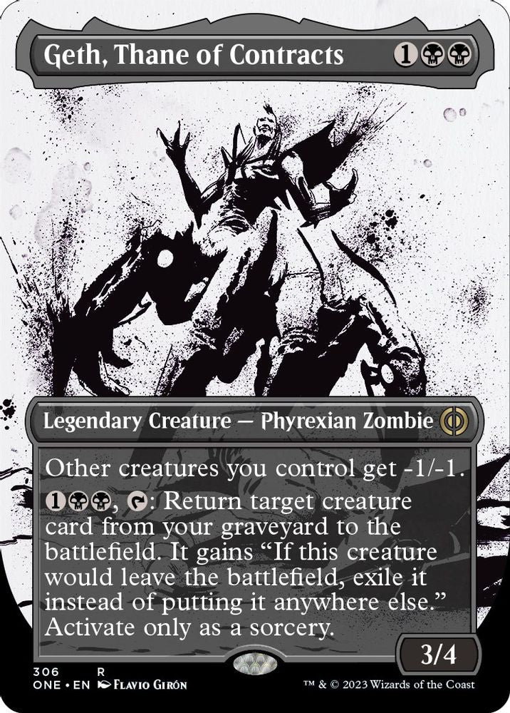 Geth, Thane of Contracts (Showcase) · 306 · Phyrexia: All Will Be One · Non-foil
