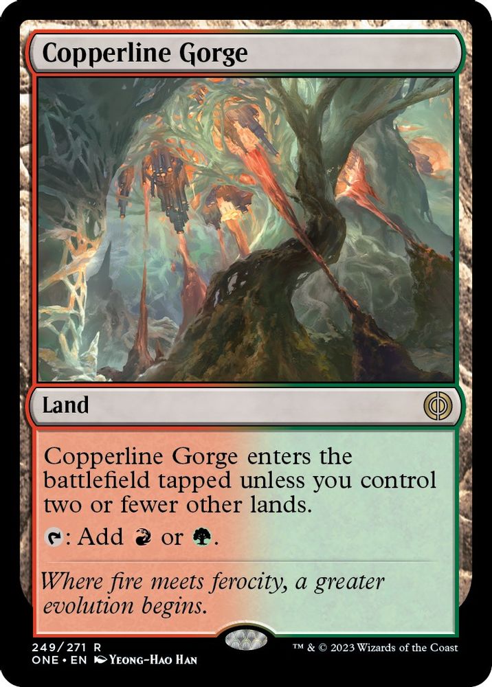 Copperline Gorge · 249 · Phyrexia: All Will Be One · Non-foil