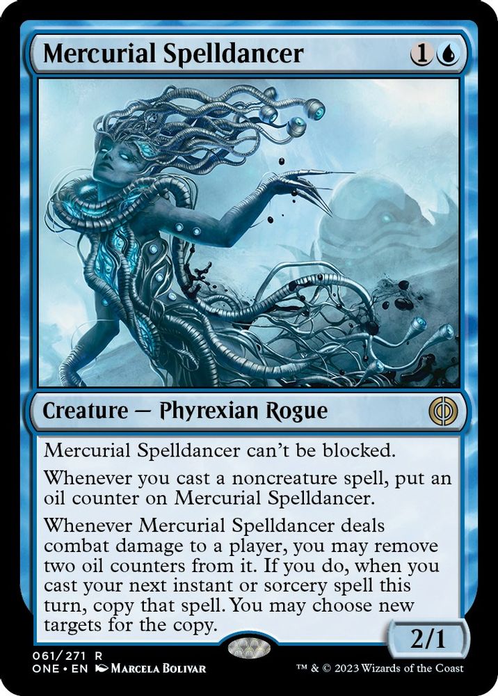 Mercurial Spelldancer · 61 · Phyrexia: All Will Be One · Non-foil