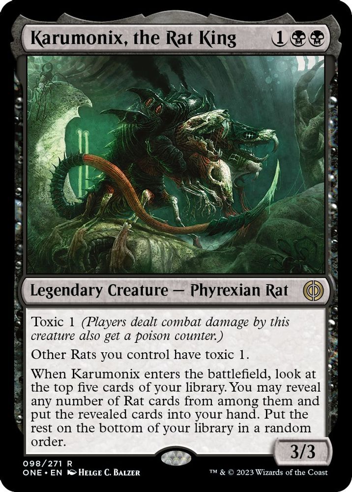 Karumonix, the Rat King · 98 · Phyrexia: All Will Be One · Non-foil
