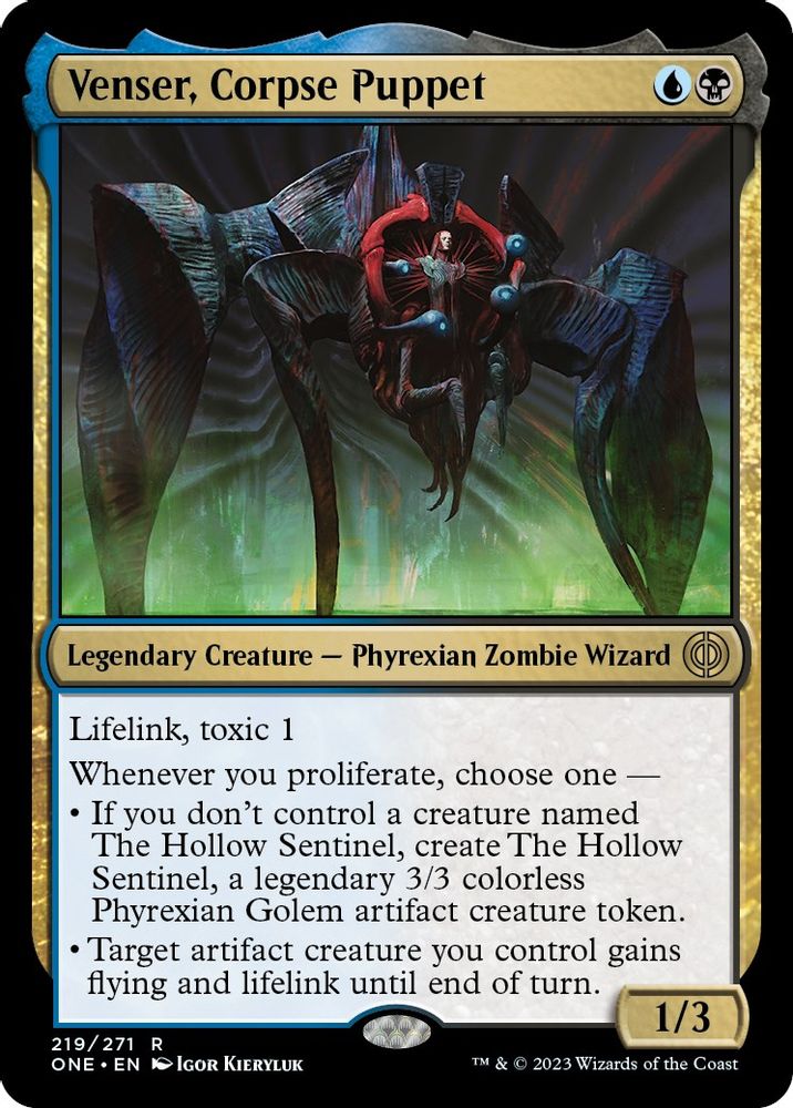 Venser, Corpse Puppet · 219 · Phyrexia: All Will Be One · Non-foil