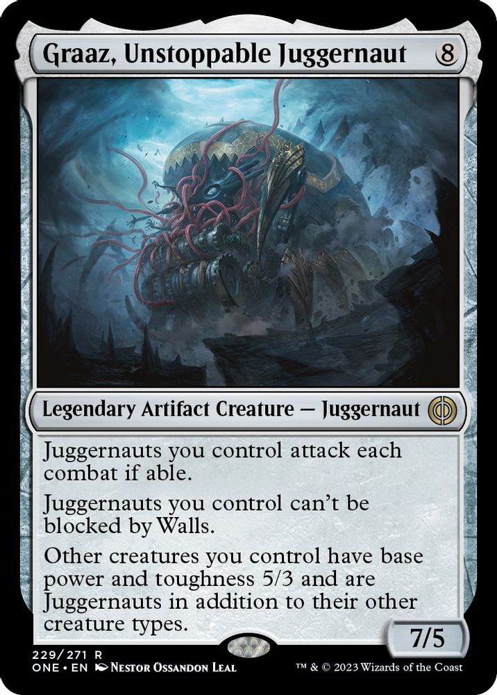 Graaz, Unstoppable Juggernaut · 229 · Phyrexia: All Will Be One · Non-foil