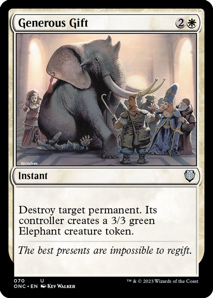 Generous Gift · 70 · Commander: Phyrexia: All Will Be One · Non-foil