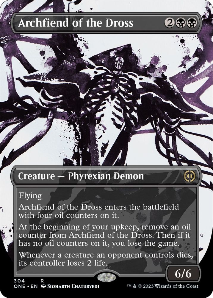 Archfiend of the Dross (Showcase) · 304 · Phyrexia: All Will Be One · Non-foil