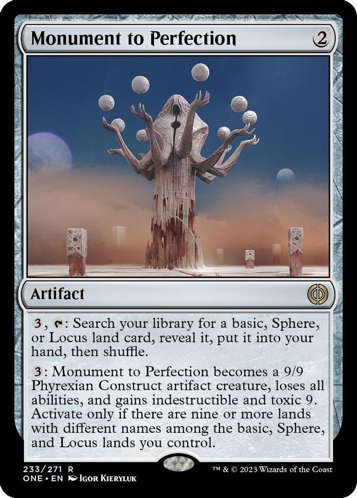 Monument to Perfection · 233 · Phyrexia: All Will Be One · Non-foil