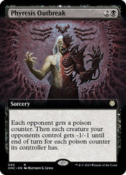 Phyresis Outbreak (Extended Art) · 50 · Commander: Phyrexia: All Will Be One · Non-foil