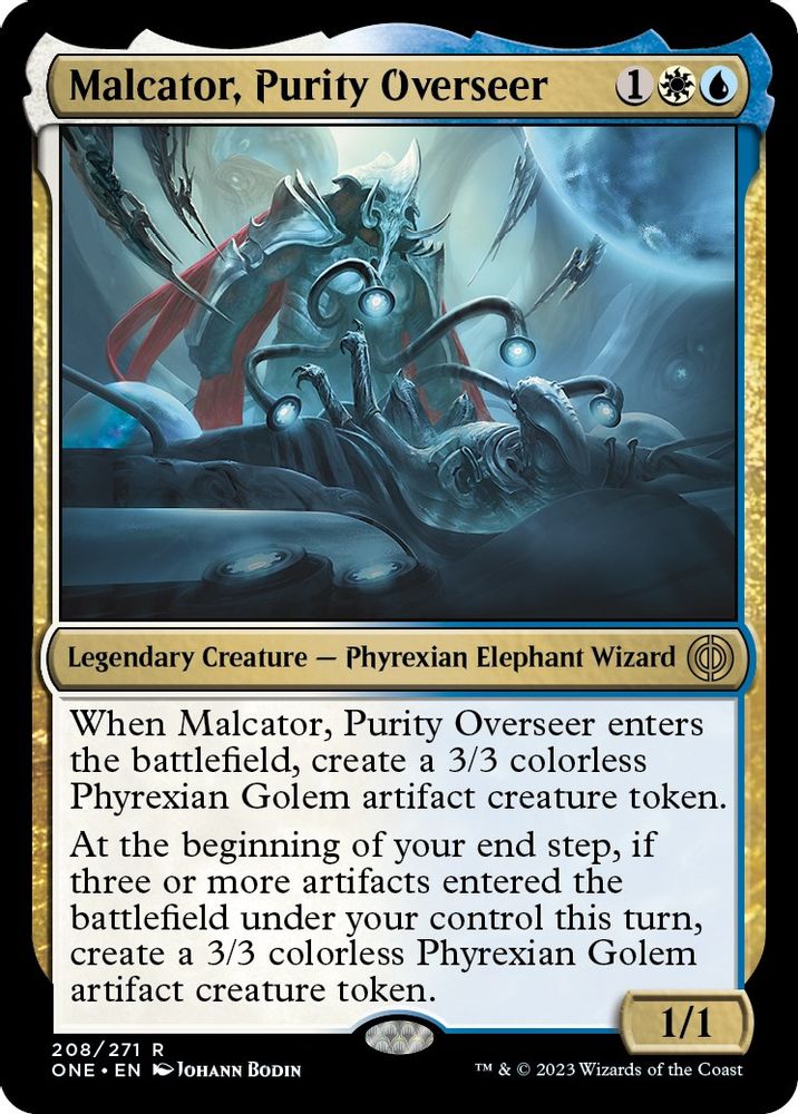 Malcator, Purity Overseer · 208 · Phyrexia: All Will Be One · Foil