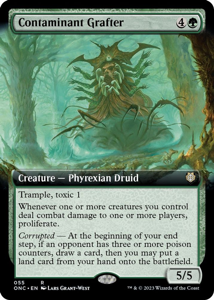 Contaminant Grafter (Extended Art) · 55 · Commander: Phyrexia: All Will Be One · Non-foil