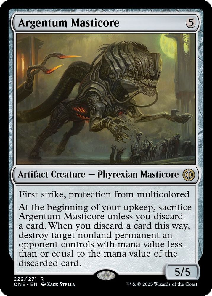Argentum Masticore · 222 · Phyrexia: All Will Be One · Non-foil